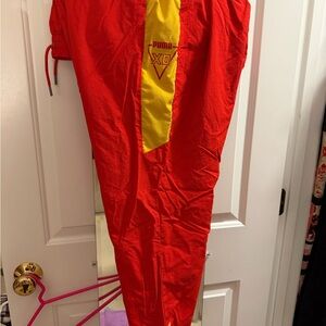 Puma XO Red Mesh Track Pants